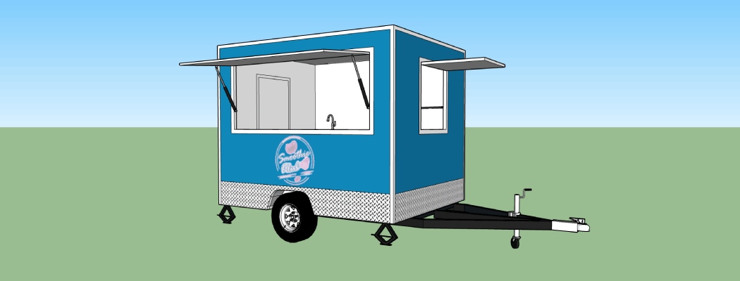 portable kitchen trailer design